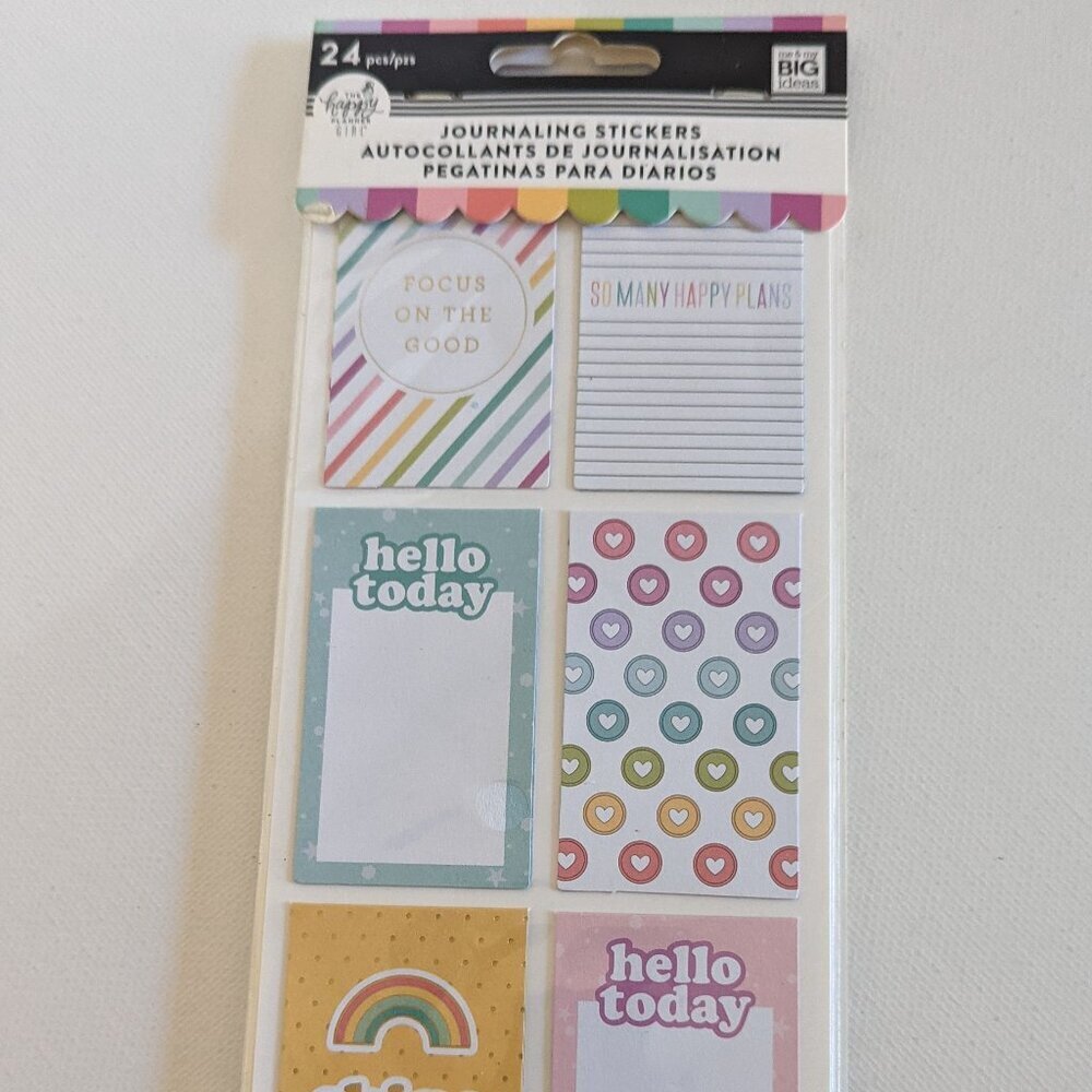 The Happy Planner Journaling Stickers - Rainbow and Pastel